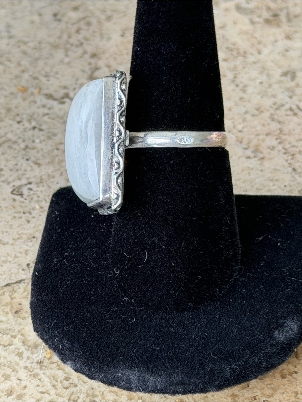 Moonstone Statement Ring_925 stamp_Size 8 - Picture 2 of 6